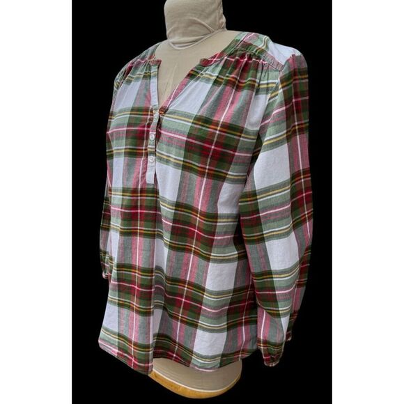 Kim Rogers Curvy Collection Tunic Plaid Plus Sizes 1X - Picture 6 of 9